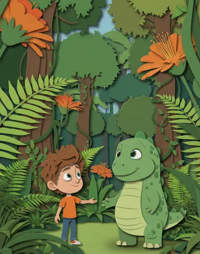 Dinosaur Adventure Story Cover